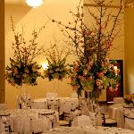 Exotic centerpiece perla farms wedding flowers