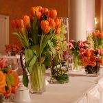 tullips centerpiece perla farms wedding flowers nationwide delivery.